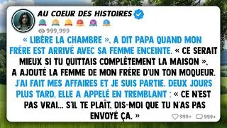 Miniature : « Libère la chambre », a dit papa quand mon frère est arrivé avec sa femme enceinte. « Ce serait...
