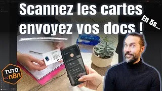 Miniature : Tuto n8n : 📇 Scanner de Cartes de Visite IA + CRM Auto ! OCR, SMS & Email automatiques 🚀