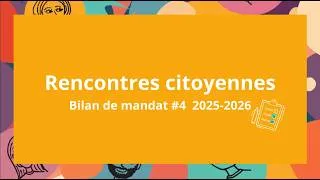 Miniature : Bilan de mandat 2025-2026 : Parlons-en !