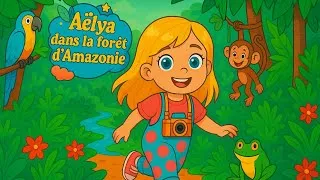 Miniature : Histoire livre de coloriage à écouter (Amazon) : Les Aventures d'Aëlya dans la forêt d'Amazonie