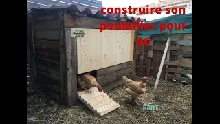Miniature : BRICOLAGE : construire un poulailler pour 0€ part 1 avec des matériaux recycler  BUILD