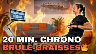 Miniature : 🔥 20 minutes pour brûler un max de calories sur rameur 🔥