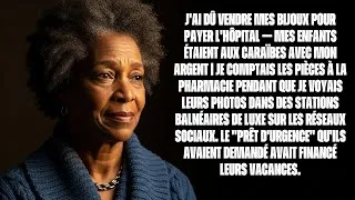 Miniature : J'AI DÛ VENDRE MES BIJOUX POUR PAYER L'HÔPITAL — MES ENFANTS ÉTAIENT AUX CARAÏBES AVEC MON ARGENT