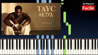 Miniature : Tayc - GIRLFRIEND - Piano Tutorial (Lyrics)