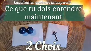Miniature : Ce que tu dois entendre, maintenant 🪶 2 Choix 💫 Canalisation guidance Intemporelle