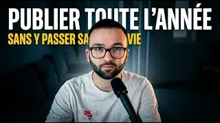 Miniature : Comment publier sur YouTube toute l’année sans y passer sa vie (ma méthode)