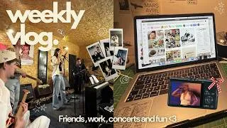 Miniature : premier weekly vlog ! 🍎 // concert, musique, sortie et des potes 💌