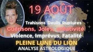 Miniature : 19 Août Pleine Lune du Lion Saturne impose Uranus Choque Jupiter s'excite, c'est chaud