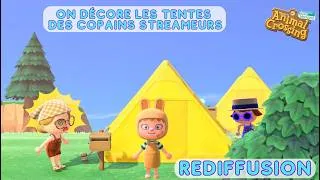 Miniature : 💞 |ACNH| 🌿 “On continue la zone des streameurs, déco des tentes et de l'extérieur”🏝��