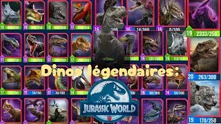 Miniature : MA COLLECTION DE DINOS LÉGENDAIRES ! Jurassic World Alive.