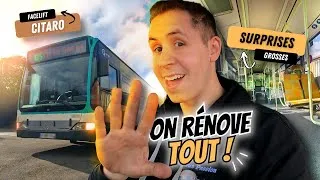 Miniature : 🚍 ➡️BUS CITARO FACELIFT RATP : GROSSE SURPRISE ! On a TOTALEMENT CRAQUÉ ! ON RÉNOVE TOUT de A à Z  !