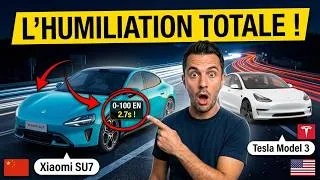 Miniature : Pourquoi la voiture CHINOISE Xiaomi SU7 HUMILIE Tesla Model 3
