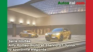 Miniature : Série limitée Alfa Romeo Giulia et Stelvio GT Junior, la sportivité élégante - Autosital