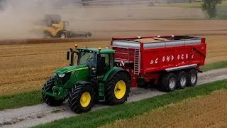 Miniature : Moisson 2024 - New Holland CR 9.90 et MacDon 10,6 mètres !