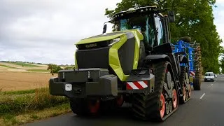 Miniature : Le premier Claas Xerion 12.650 de France et l’Axion 960 TT limited édition de passage en Auvergne !