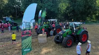 Miniature : Les joueurs de l'ASM 🏉 au volant des Fendt 728 lors de la deuxième étape des Vulcain avec DLV Pro !