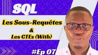 Miniature : Sous-requêtes SQL & CTE (WITH) : écrire des requêtes propres et professionnelles — Tutoriel complet