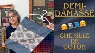 Miniature : Tissage au métier- Demi-Damassé🌷