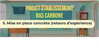 Miniature : Réaliser le bilan carbone de son établissement, retour d'expérience 2020-2021 (PEBC 5/5)