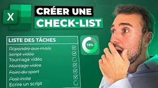 Miniature : EXCEL - CRÉER UNE CHECK-LIST AVEC DES CASES A COCHER (Avec jauge de progression)