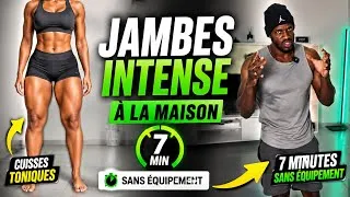 Miniature : Entraînement jambes intense à la maison sans matériel - 7 minutes