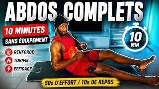 Miniature : Entrainement complet d'abdos à la maison sans matériel - 10 minutes