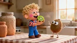 Miniature : Tony le Kiwi : le fruit qu'on ne mange jamais (et qu'on devrait !) [Comptine fruits – 4 min]