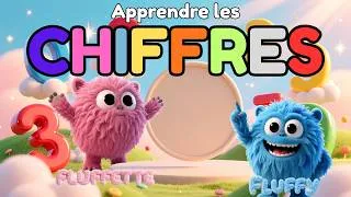 Miniature : Apprendre les chiffres avec Fluffy et Fluffette 🔢 #education #chiffres