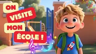 Miniature : On Visite Mon École 🎵 Chanson Éducative Maternelle & Primaire Dessin Animé
