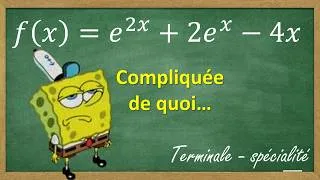 Miniature : Etude de variations légèrement compliquée (Terminale, fonctions, limites)