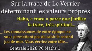 Miniature : Le Verrier trouve les valeurs propres sans déterminant, sur la trace de Neptune  - Centrale 2026 PC