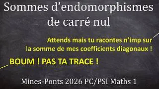 Miniature : Ces histoires d'endomorphismes de carré nul me font bafouiller - Mines-Ponts 2026 PC & PSI maths 1