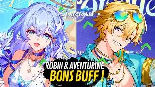 Miniature : BONNE NOUVELLE : BUFF pour Robin Estivaria et Aventurine Croisette ! | Honkai Star Rail