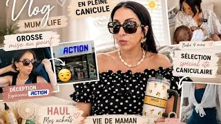 Miniature : 🔥 VLOG MUM LIFE : en pleine CANICULE ☀️ Grosse mise au point, déception chez Action & haul SHEIN
