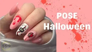 Miniature : Pose Halloween sur moi 👁️💅 | Dépose complète, popit et nail art terrifiant 🎃
