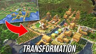 Miniature : J'ai Transformé un Village ENTIER sur Minecraft - [ Tous les métiers ]