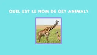 Miniature : Trouve le nom des animaux de la Savane ! | 🎨Babygum