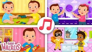 Miniature : Chansons pour Enfants | Partager, Bouger et S’Amuser 🐣 Routine, Émotions & Danse | Baby Walrus