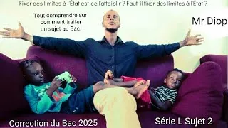 Miniature : Philosophie :Correction de Mr Diop du BAC 2025 qui portait sur l'État