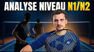 Miniature : J'analyse un match de BADMINTON de haut niveau français en double homme !