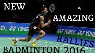 Miniature : NEW AMAZING BADMINTON RALLIES 2016