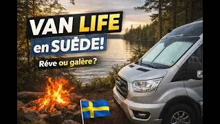 Miniature : VANLIFE : Spot sauvage en forêt au bord d’un lac 🌲🚐 (fourgon aménagé / road trip Europe )