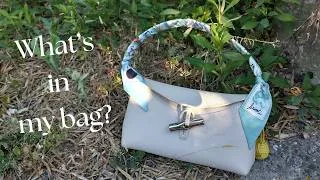 Miniature : What's in my Longchamp Le Roseau Shoulder bag S: best bag for chilling with friends! 😘
