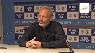 Miniature : Réaction de Sébastien Desabre (sélectionneur RD Congo), après la victoire face à Madagascar (3-1)