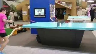 Miniature : Echange de ping pong sur table de tennis de table outdoor Square - Balia.