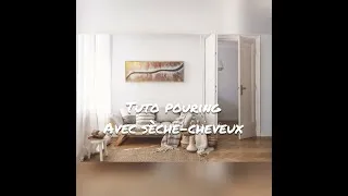 Miniature : Comment faire du pouring avec un sèche-cheveux — tuto pour débutants ( acrylique)