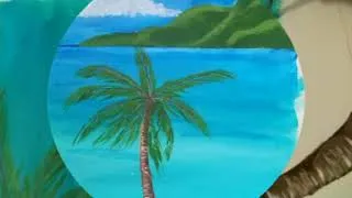 Miniature : Comment peindre un palmier--Tuto pour débutant ! (acrylique)