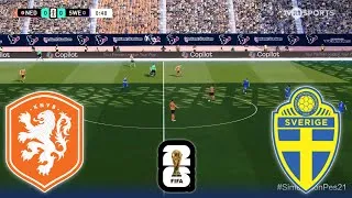 Miniature : PAÍSES BAJOS vs SUECIA | ¡DUELAZO EUROPEO EN EL MUNDIAL! ⚽ simulación y predicción PES 2021