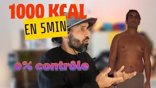 Miniature : J'ai MANGÉ 1000 KCAL en 5 MIN (Je perds le contrôle)