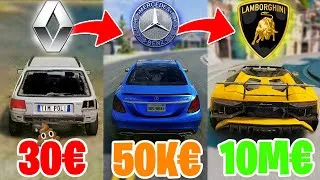 Miniature : A CHAQUE CRASH JE CHANGE de VOITURE🤑 Ferrari, Mercedes, Lambo... (BeamNG DRIVE💥)